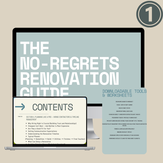 The No-Regrets Renovation Guide – Full Edition (eBook + Toolkit)